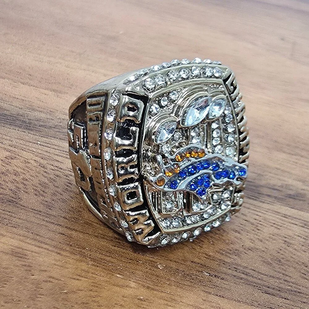 Denver Broncos Championship Ring Mens‎ Size 10 Manning 2015 Superbowl Ring Fans